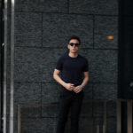 Gran Sasso (グランサッソ) Silk Knit T-shirt (シルクニット Tシャツ) SETA (シルク 100%) ショートスリーブ シルク ニット Tシャツ NAVY (ネイビー・597) made in italy (イタリア製) 2020 春夏新作のイメージ