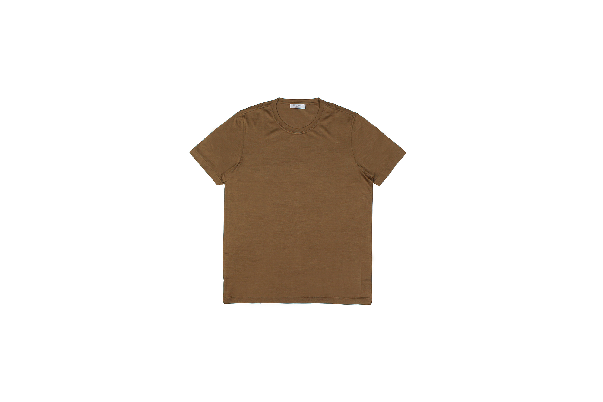 Gran Sasso (グランサッソ) Silk T-shirt (シルク Tシャツ) SETA (シルク 100%) ショートスリーブ シルク Tシャツ GOLD (ゴールド・160) made in italy (イタリア製) 2020 春夏新作 愛知 名古屋 altoediritto アルトエデリット