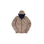 HERNO(ヘルノ) Monogram Jacket (モノグラム ジャケット) モノグラム × メッシュ リバーシブル ナイロン フードブルゾン BEIGE (ベージュ・2600) Made in italy (イタリア製) 2020 春夏新作 【入荷しました】【フリー分発売開始】のイメージ