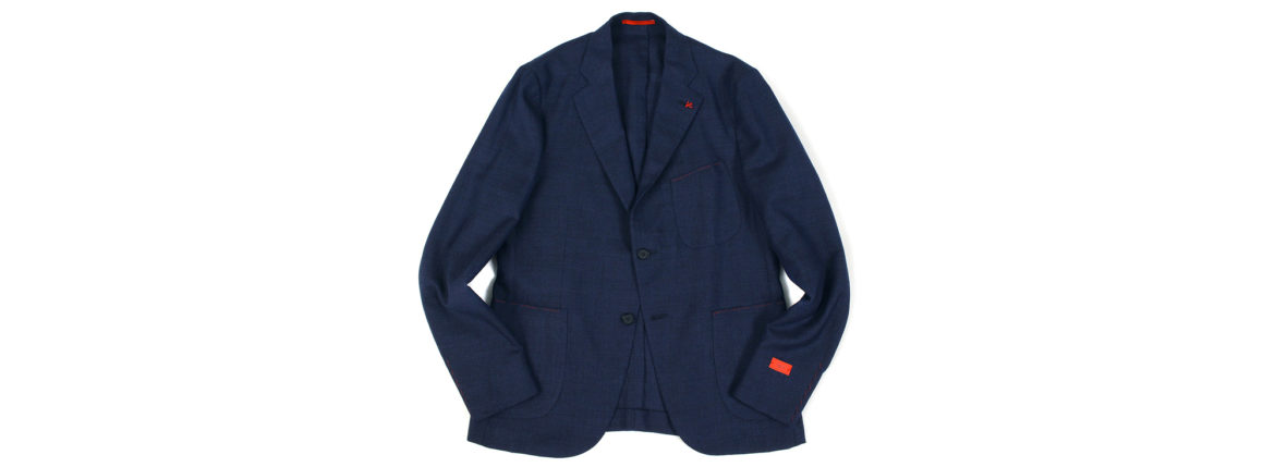 ISAIA (イザイア) POMPEI (ポンペイ) ウールシルク ホップサック サマー ジャケット NAVY (ネイビー・810) Made in italy (イタリア製) 2020 春夏新作 愛知 名古屋 altoediritto アルトエデリット