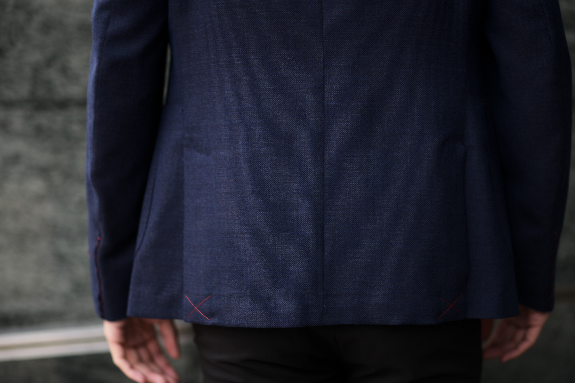 ISAIA (イザイア) POMPEI (ポンペイ) ウールシルク ホップサック サマー ジャケット NAVY (ネイビー・810) Made in italy (イタリア製) 2020 春夏新作 愛知 名古屋 altoediritto アルトエデリット