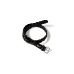 J&M DAVIDSON (ジェイアンドエムデヴィッドソン) ENVELOPE BUCKLE PLATED BELT 25MM NICKEL (エンベロープ バックル プレーテッド ベルト 25 MM) CALF LEATHER (カーフレザー) メッシュベルト BLACK (ブラック・999) Made in spain (スペイン製) 2020 春夏新作 【入荷しました】【フリー分発売開始】のイメージ