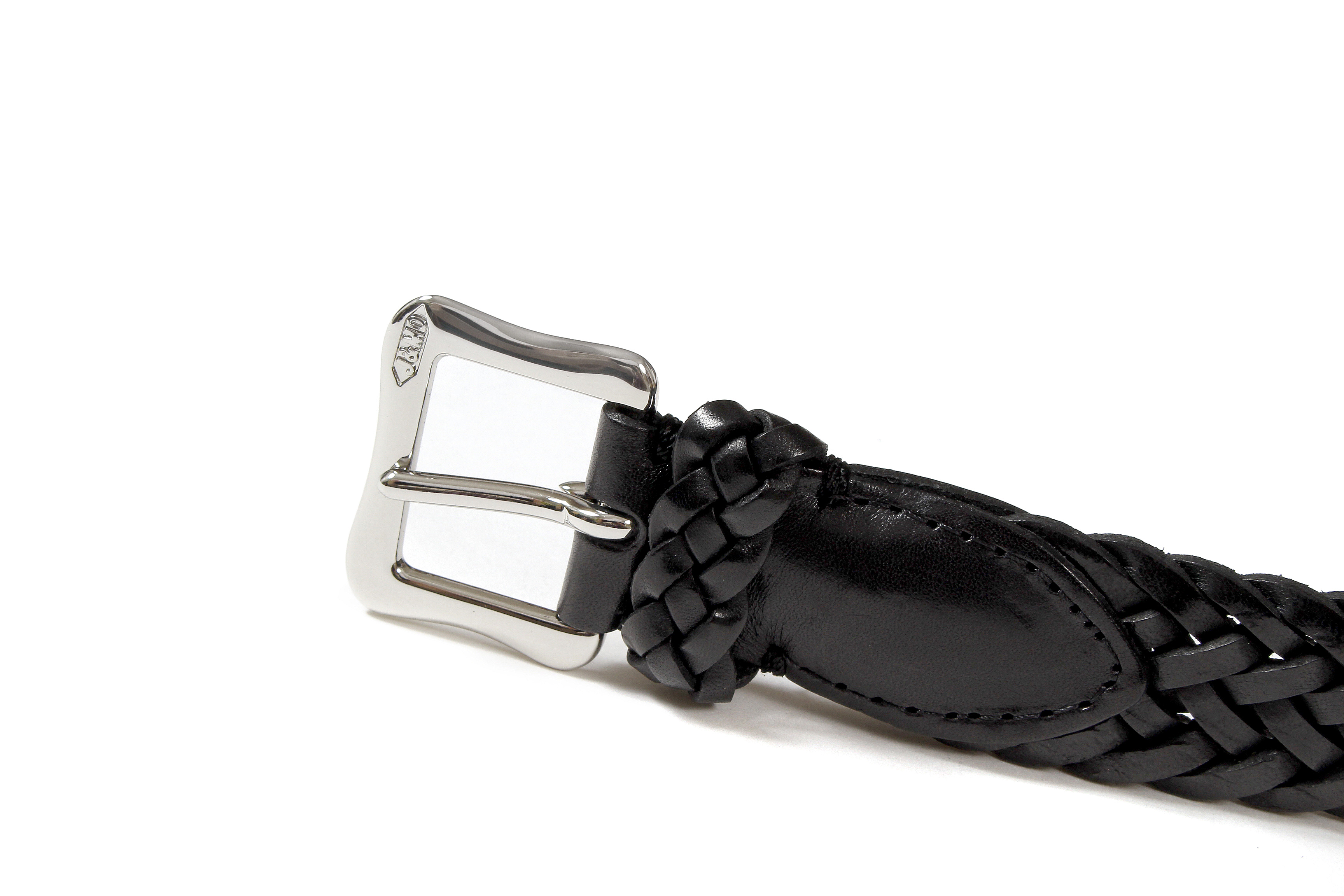 J&M DAVIDSON (ジェイアンドエムデヴィッドソン) ENVELOPE BUCKLE TIP END PLAITED BELT 25MM (エンベロープバックルチップエンドプレーテッドベルト 25mm)  47461 COWHIDE LEATHER (カウハイドレザー) プンターレ メッシュベルト BLACK (ブラック・999) Made in italy (イタリア製) 2020 春夏新作 愛知 名古屋 Alto e Diritto アルト エ デリット jmdavidson ジェイエムデヴィッドソン ベルト メッシュ