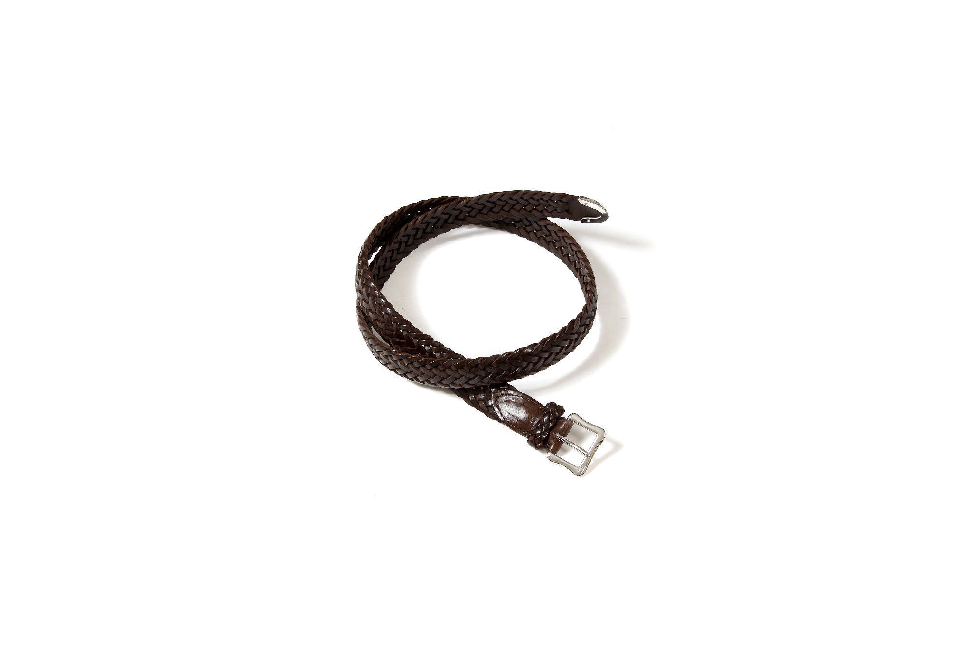 J&M DAVIDSON (ジェイアンドエムデヴィッドソン) ENVELOPE BUCKLE TIP END PLAITED BELT 25MM (エンベロープバックルチップエンドプレーテッドベルト 25mm)  47461SP COWHIDE LEATHER (カウハイドレザー) プンターレ メッシュベルト HAVANA (ハバナ・650) Made in italy (イタリア製) 2020 春夏新作 愛知 名古屋 Alto e Diritto アルト エ デリット jmdavidson ジェイエムデヴィッドソン ベルト メッシュ