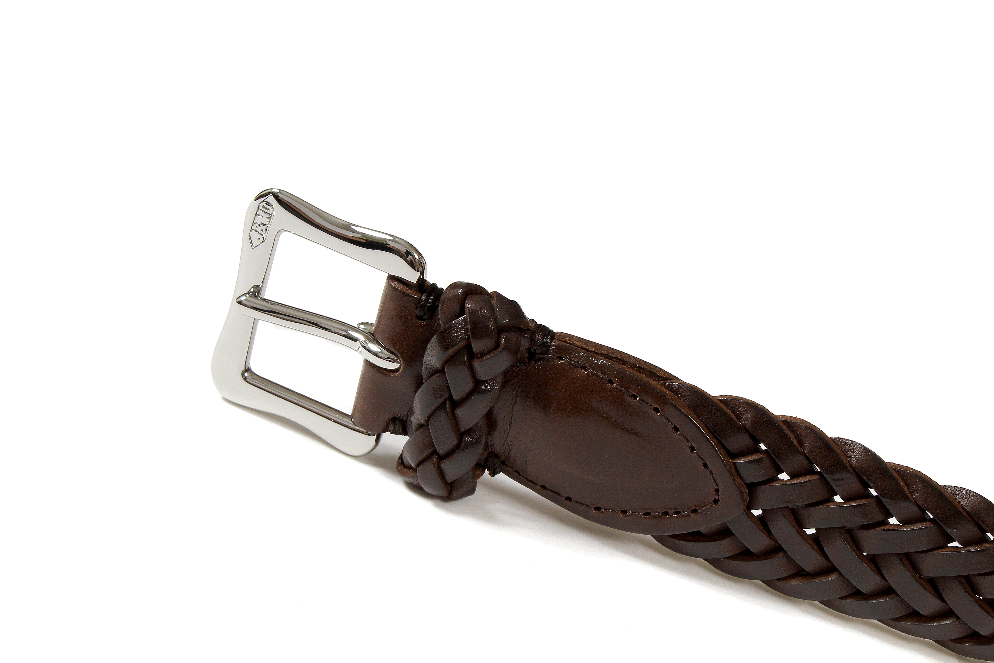 J&M DAVIDSON (ジェイアンドエムデヴィッドソン) ENVELOPE BUCKLE TIP END PLAITED BELT 25MM (エンベロープバックルチップエンドプレーテッドベルト 25mm)  47461SP COWHIDE LEATHER (カウハイドレザー) プンターレ メッシュベルト HAVANA (ハバナ・650) Made in italy (イタリア製) 2020 春夏新作 愛知 名古屋 Alto e Diritto アルト エ デリット jmdavidson ジェイエムデヴィッドソン ベルト メッシュ