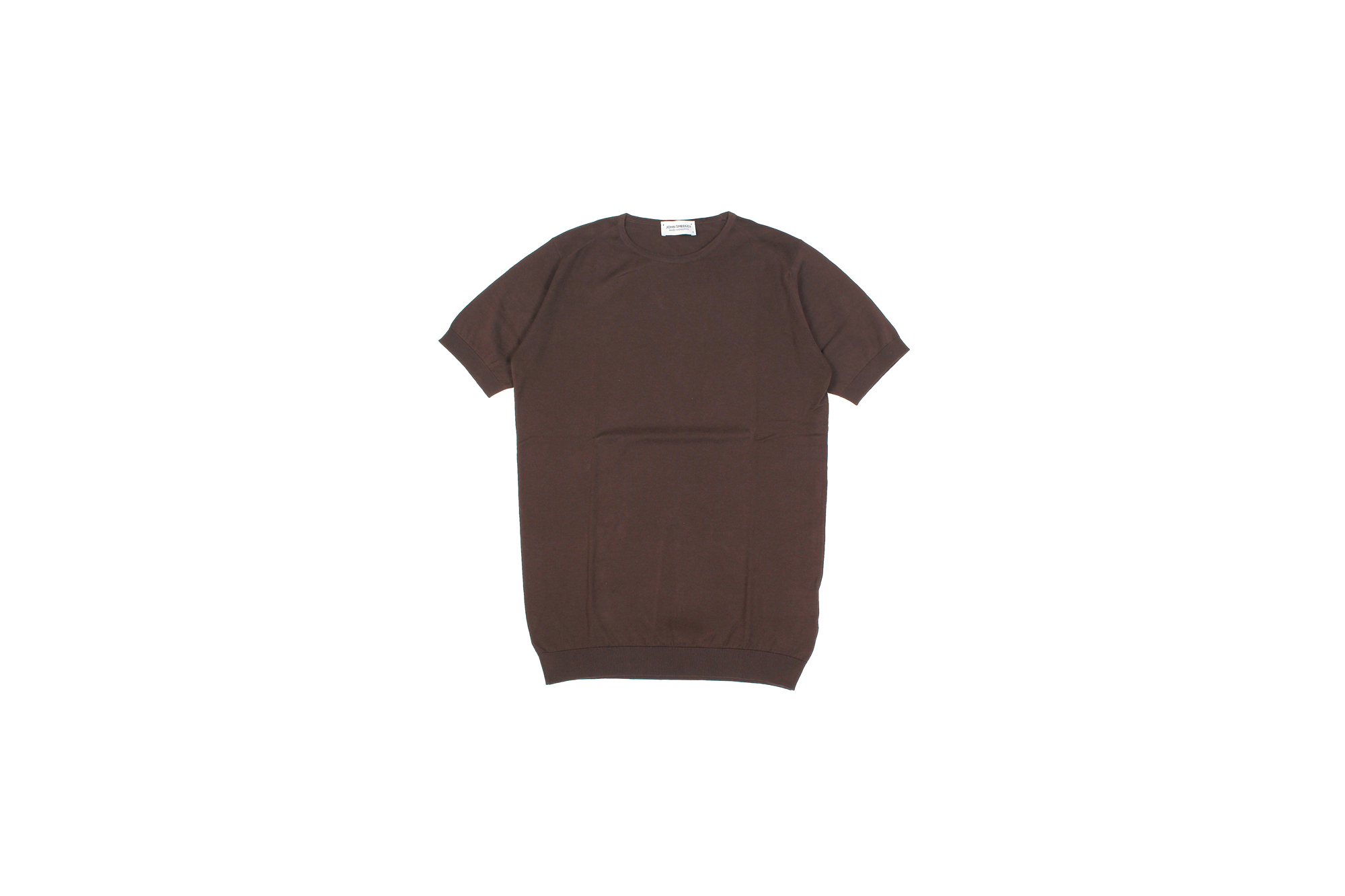 JOHN SMEDLEY(ジョンスメドレー) BELDEN (ベルデン) SEA ISLAND COTTON (シーアイランドコットン) ショートスリーブ コットンニット Tシャツ COFFEE BEAN (コーヒービーン) Made in England (イギリス製) 2020 春夏新作 愛知 名古屋 altoediritto アルトエデリット