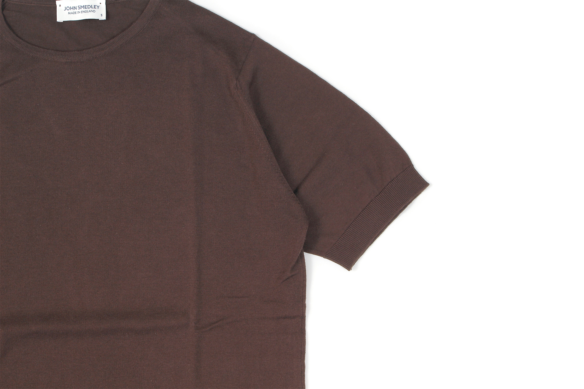 JOHN SMEDLEY(ジョンスメドレー) BELDEN (ベルデン) SEA ISLAND COTTON (シーアイランドコットン) ショートスリーブ コットンニット Tシャツ COFFEE BEAN (コーヒービーン) Made in England (イギリス製) 2020 春夏新作 愛知 名古屋 altoediritto アルトエデリット