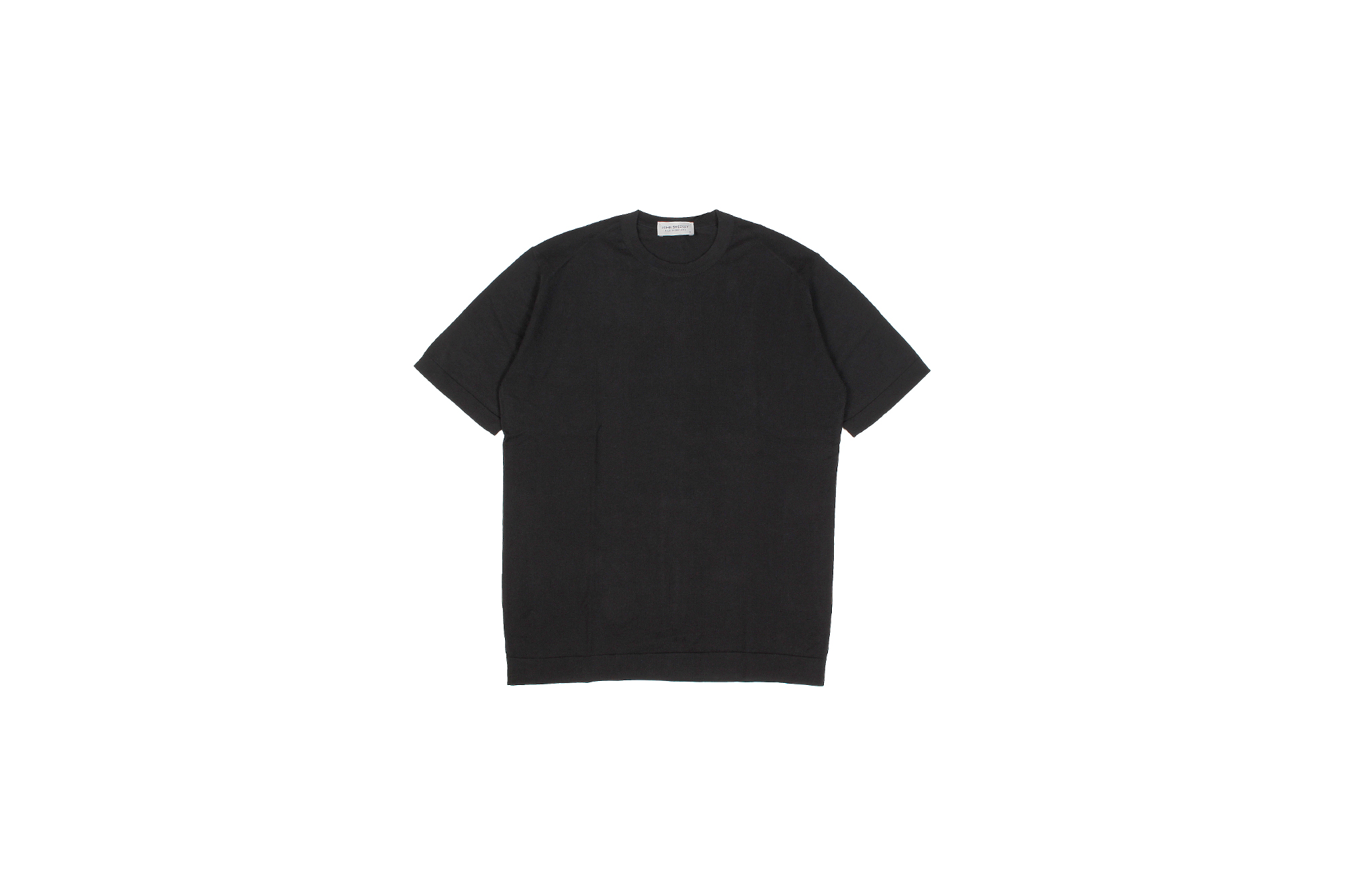 JOHN SMEDLEY(ジョンスメドレー) LORCA (ロルカ) SEA ISLAND COTTON (シーアイランドコットン) コットンニット Tシャツ BLACK (ブラック) Made in England (イギリス製) 2020 春夏新作 愛知 名古屋 altoediritto アルトエデリット