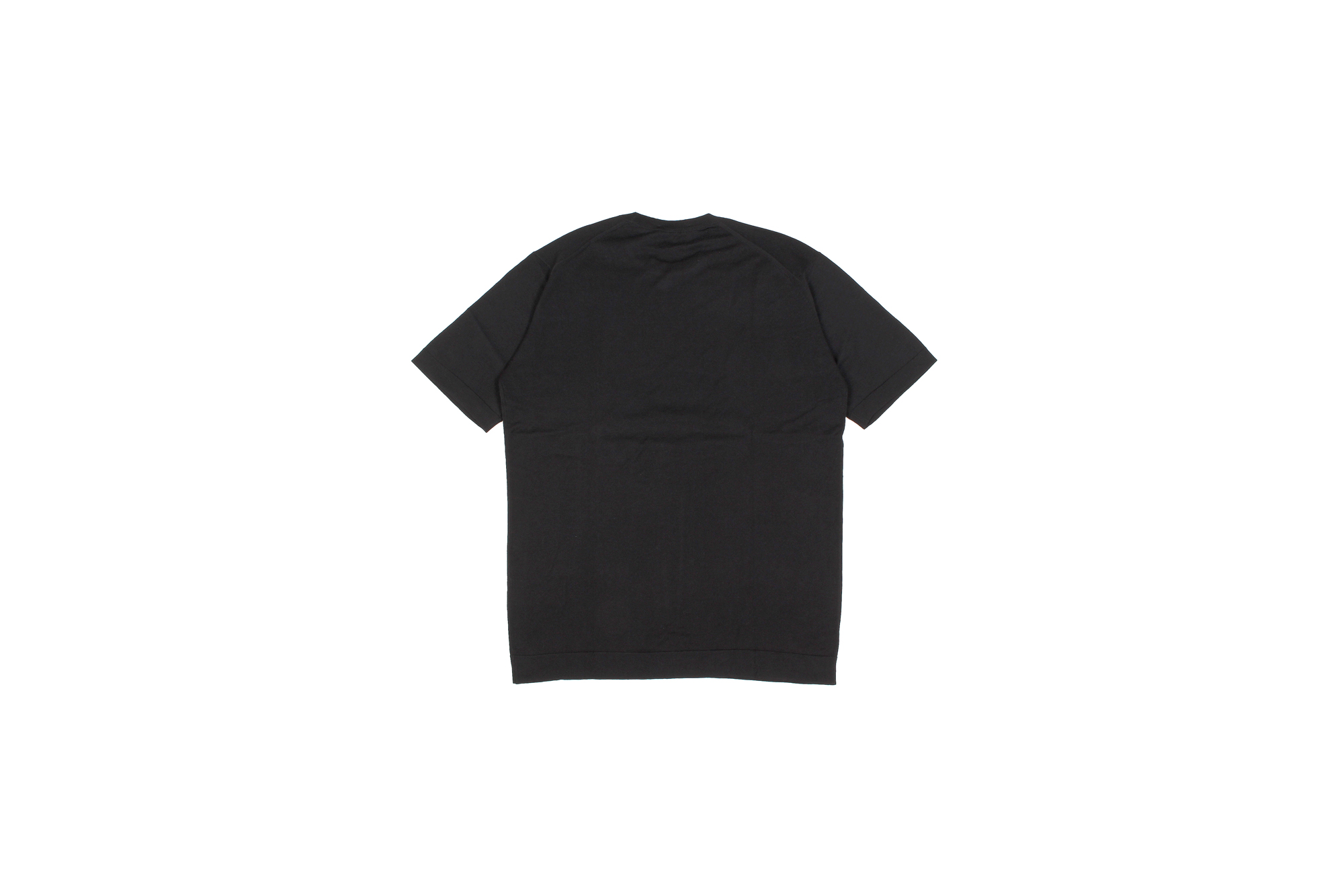 JOHN SMEDLEY(ジョンスメドレー) LORCA (ロルカ) SEA ISLAND COTTON (シーアイランドコットン) コットンニット Tシャツ BLACK (ブラック) Made in England (イギリス製) 2020 春夏新作 愛知 名古屋 altoediritto アルトエデリット