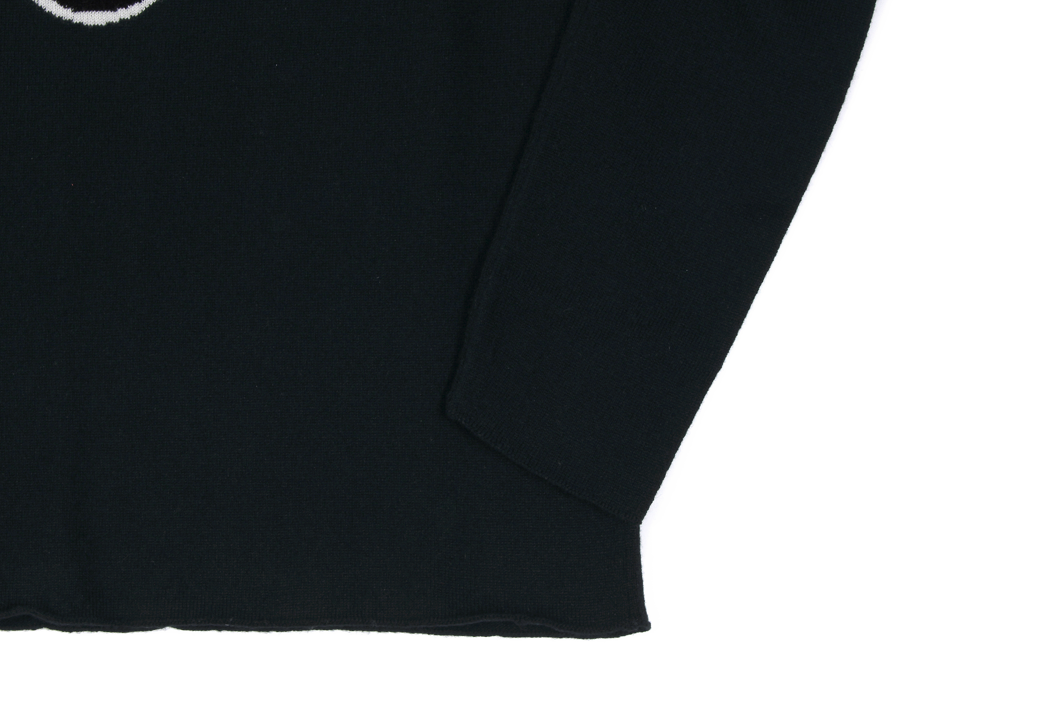 lucien pellat-finet(ルシアン ペラフィネ) Skull Camera Cashmere Sweater (スカル カメラ カシミア セーター) インターシャ カシミア スカル セーター BLACK × NIVEOUS (ブラック × ホワイト) made in scotland (スコットランド製) 2020 春夏新作 愛知 名古屋 altoediritto アルトエデリット