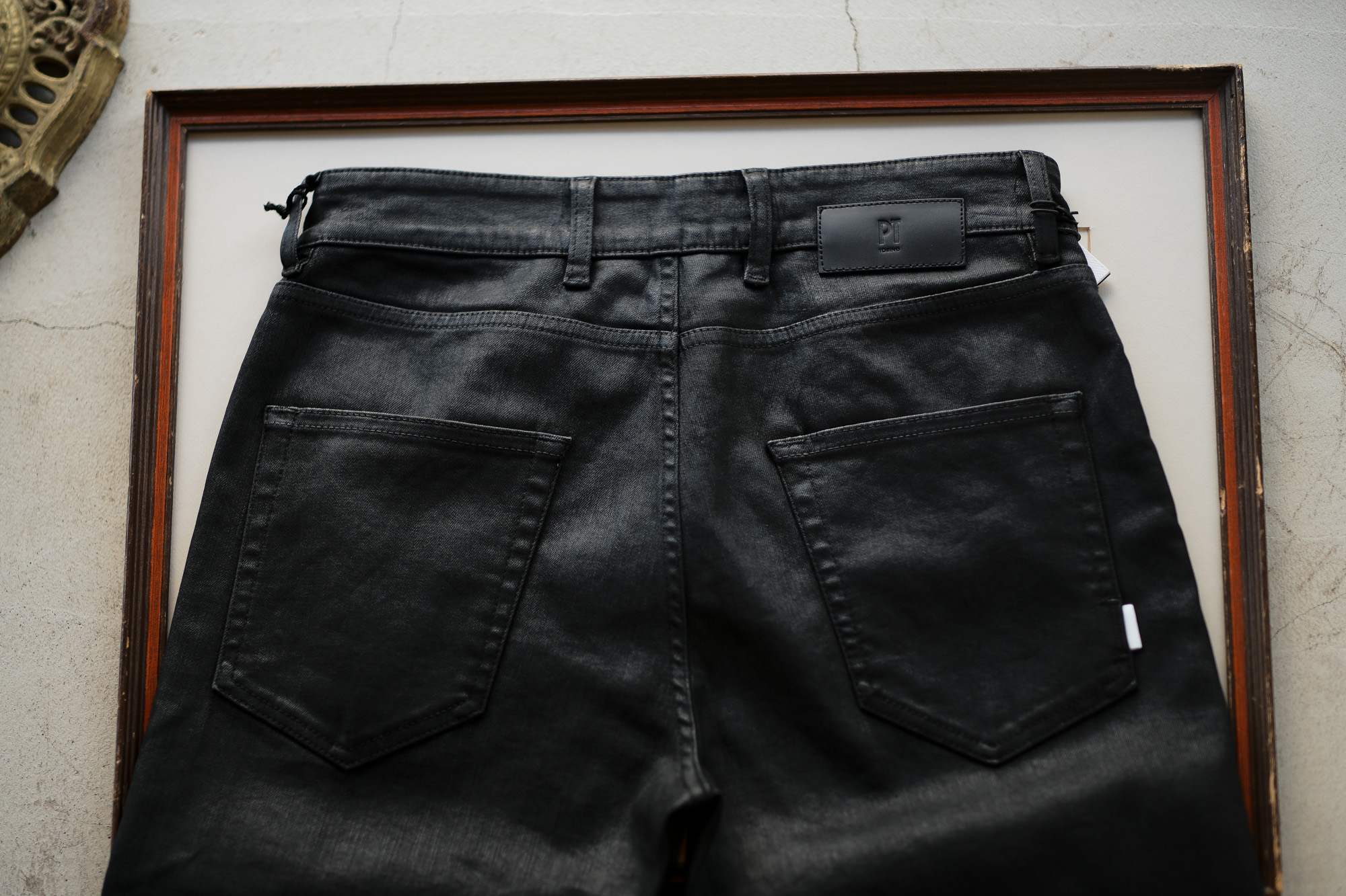 PT TORINO(ピーティートリノ) SWING (スイング) SUPER SLIM FIT (スーパースリムフィット) C5DJ05Z10MIN ストレッチ コーティング デニムパンツ BLACK (ブラック) 2020 秋冬 【ご予約開始】愛知 名古屋 altoediritto アルトエデリット ブラックデニム 黒デニム