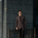 Settefili Cashmere(セッテフィーリ カシミア) Belted Shawl Collar Cardigan (ベルテッド ショールカラー カーディガン) リネンコットン ニット カーディガン BROWN (ブラウン・MA20) made in italy (イタリア製) 2020 春夏新作のイメージ