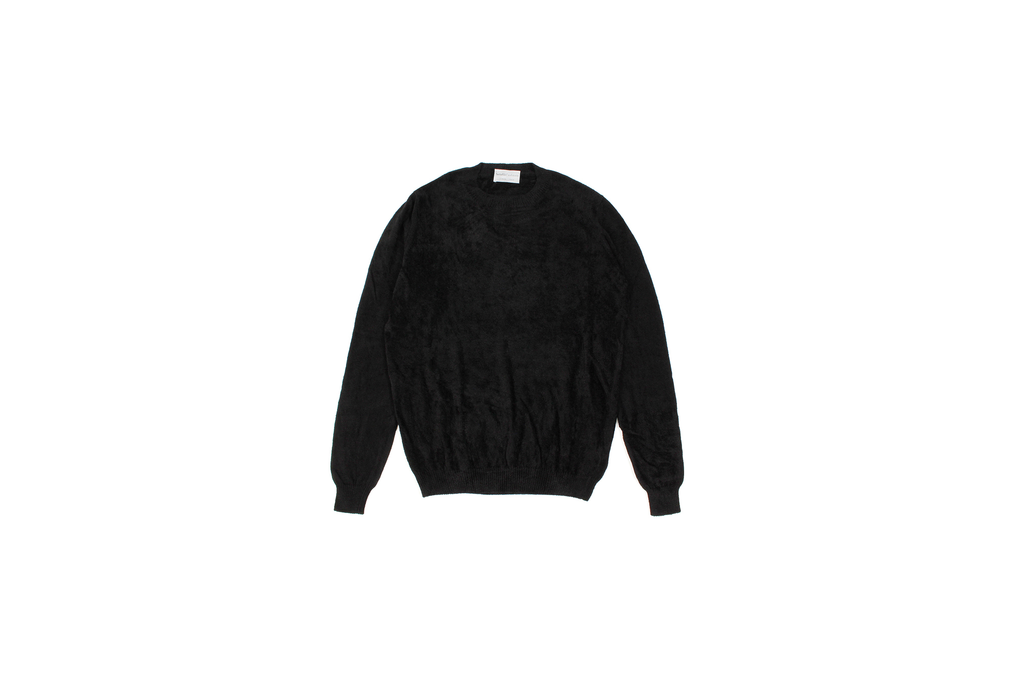 Settefili Cashmere (セッテフィーリ カシミア) Pile Knit Sweater パイルニットセーター BLACK (ブラック・GD03) made in italy (イタリア製)  2020 春夏新作 愛知 名古屋 altoediritto アルトエデリット