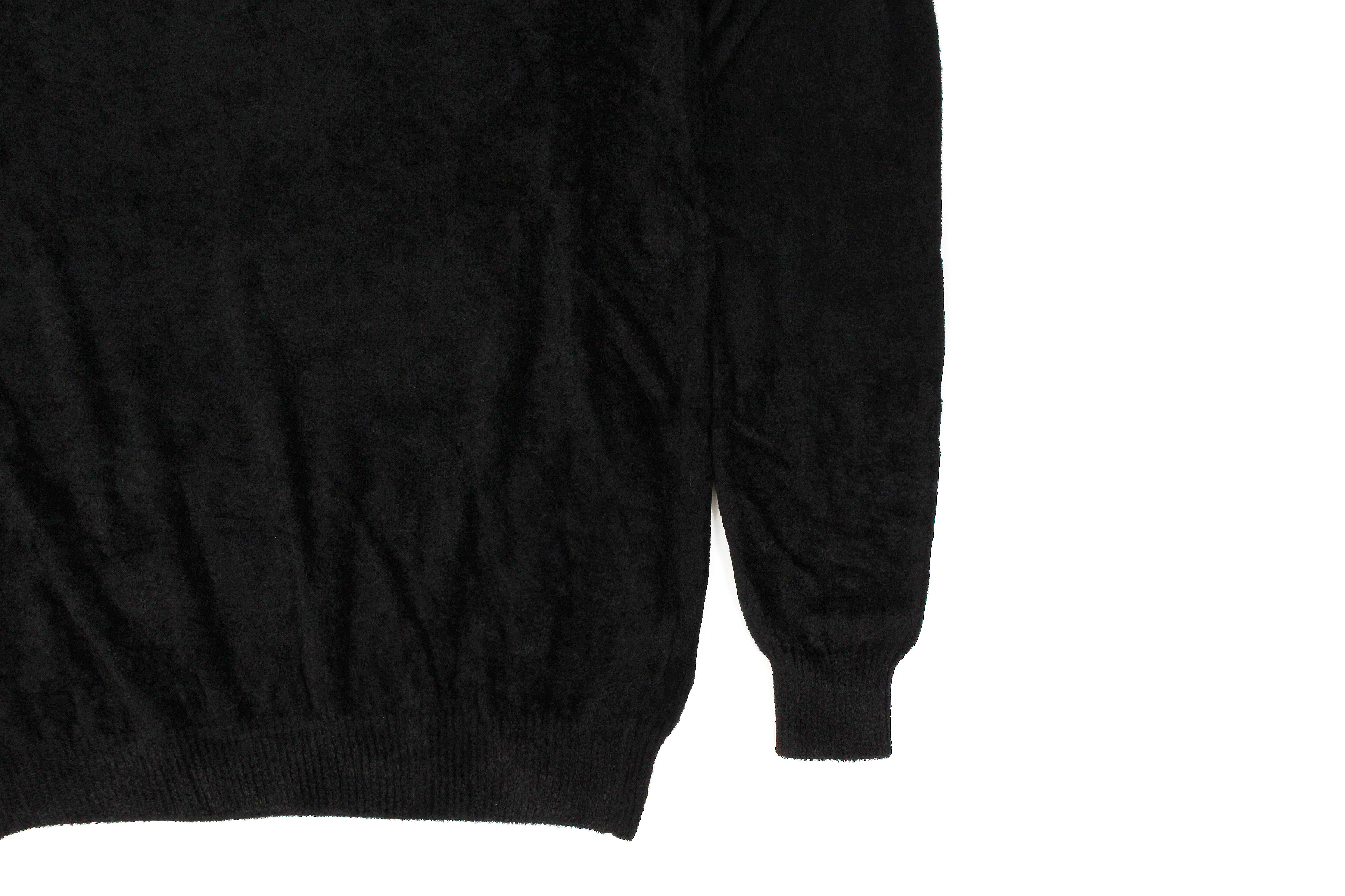 Settefili Cashmere (セッテフィーリ カシミア) Pile Knit Sweater パイルニットセーター BLACK (ブラック・GD03) made in italy (イタリア製)  2020 春夏新作 愛知 名古屋 altoediritto アルトエデリット