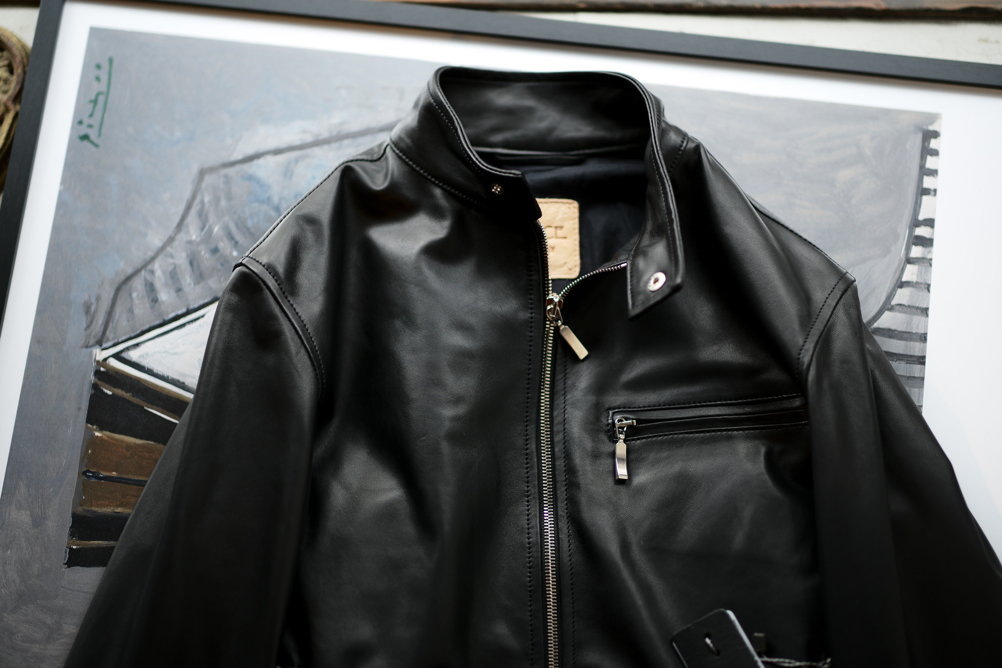 SILENCE(サイレンス) Single Leather Jacket (シングルレザー ジャケット) Lambskin Nappa Leather (ラムナッパ レザー) シングル ライダース ジャケット NERO (ブラック) Made in italy (イタリア製) 2020 春夏新作 【入荷しました】【フリー分発売開始】 愛知 名古屋 altoediritto アルトエデリット レザージャケット