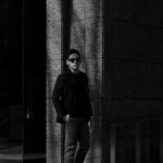 cuervo bopoha (クエルボ ヴァローナ) Sartoria Collection (サルトリア コレクション) Lobb (ロブ) Dominique France (ドミニック フランス) CALEDONIAN FEATHER (カレドニアン フェザー) EXCELLENT WOOL × KID MOHAIR ウールモヘア シャリック サマージャケット BLACK (ブラック) MADE IN JAPAN (日本製) 2020 【Special Special Special Model】のイメージ