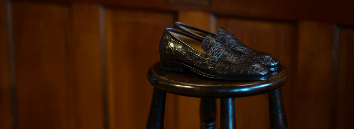 ENZO BONAFE (エンツォボナフェ) ART. EB-08 Crocodile Coin Loafer (クロコダイル コイン ローファー) Mat Crocodile Leather マット クロコダイル レザー ドレスシューズ ローファー COCCO DARK BROWN (ブラウン) made in italy (イタリア製) 2020 春夏新作 愛知 名古屋 enzobonafe エンツォボナフェ eb08