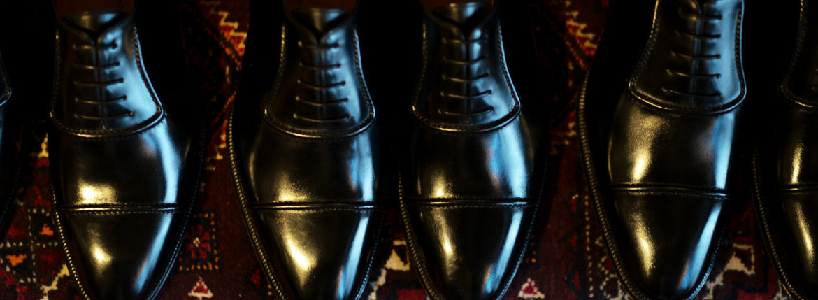 ENZO BONAFE (エンツォボナフェ) ART.3998 mod Straight Tip Shoes Du Puy Vitello デュプイ社ボックスカーフ ストレートチップシューズ NERO (ブラック) made in italy (イタリア製) 2020 春夏新作 【Special Model】【Alto e Diritto 別注】のイメージ