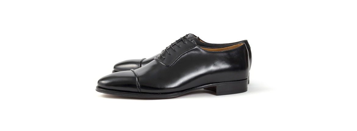 ENZO BONAFE (エンツォボナフェ) ART.3998 mod Straight Tip Shoes Du Puy Vitello デュプイ社ボックスカーフ ストレートチップシューズ NERO (ブラック) made in italy (イタリア製) 2020 春夏新作 【Special Model】【Alto e Diritto 別注】のイメージ