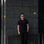 FEDELI(フェデーリ) Crew Neck T-shirt (クルーネック Tシャツ) ギザコットン Tシャツ BLACK (ブラック・36) made in italy (イタリア製) 2020 春夏新作 【第2便 入荷】【発売開始】のイメージ