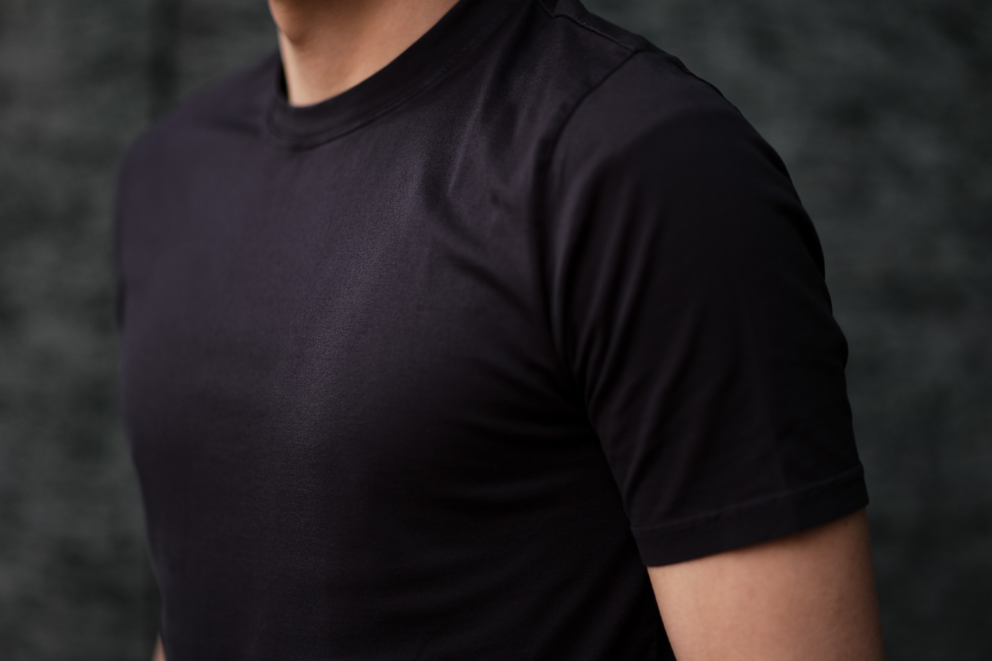 FEDELI(フェデーリ) Crew Neck T-shirt (クルーネック Tシャツ) ギザコットン Tシャツ BLACK (ブラック・36) made in italy (イタリア製) 2020 春夏新作 愛知 名古屋 altoediritto アルトエデリット TEE