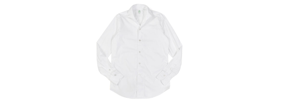 Finamore (フィナモレ) SEUL ITALIAN COLOR STRETCH COTTON SHIRTS ストレッチコットン ワンピースカラー シャツ WHITE (ホワイト・01) made in italy (イタリア製) 2020 春夏新作 愛知 名古屋 altoediritto アルトエデリット シャツ