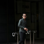 Finamore (フィナモレ) SEUL ITALIAN COLOR STRETCH COTTON SHIRTS ストレッチコットン ワンピースカラー シャツ OLIVE (オリーブ) made in italy (イタリア製) 2020 春夏新作 【第2便ご予約受付中】のイメージ