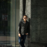 Finamore (フィナモレ) SEUL ITALIAN COLOR STRETCH COTTON SHIRTS ストレッチコットン ワンピースカラー シャツ OLIVE (オリーブ) made in italy (イタリア製) 2020 春夏新作のイメージ