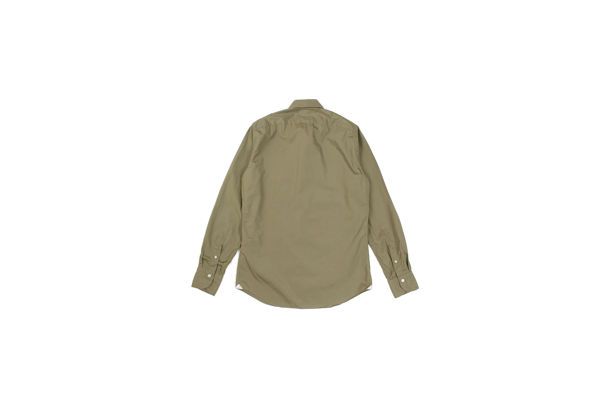 Finamore (フィナモレ) SEUL ITALIAN COLOR COTTON POPLIN SHIRTS コットンポプリン ワンピースカラー シャツ BEIGE (ベージュ・39) made in italy (イタリア製) 2020 春夏新作  愛知 名古屋 altoediritto アルトエデリット