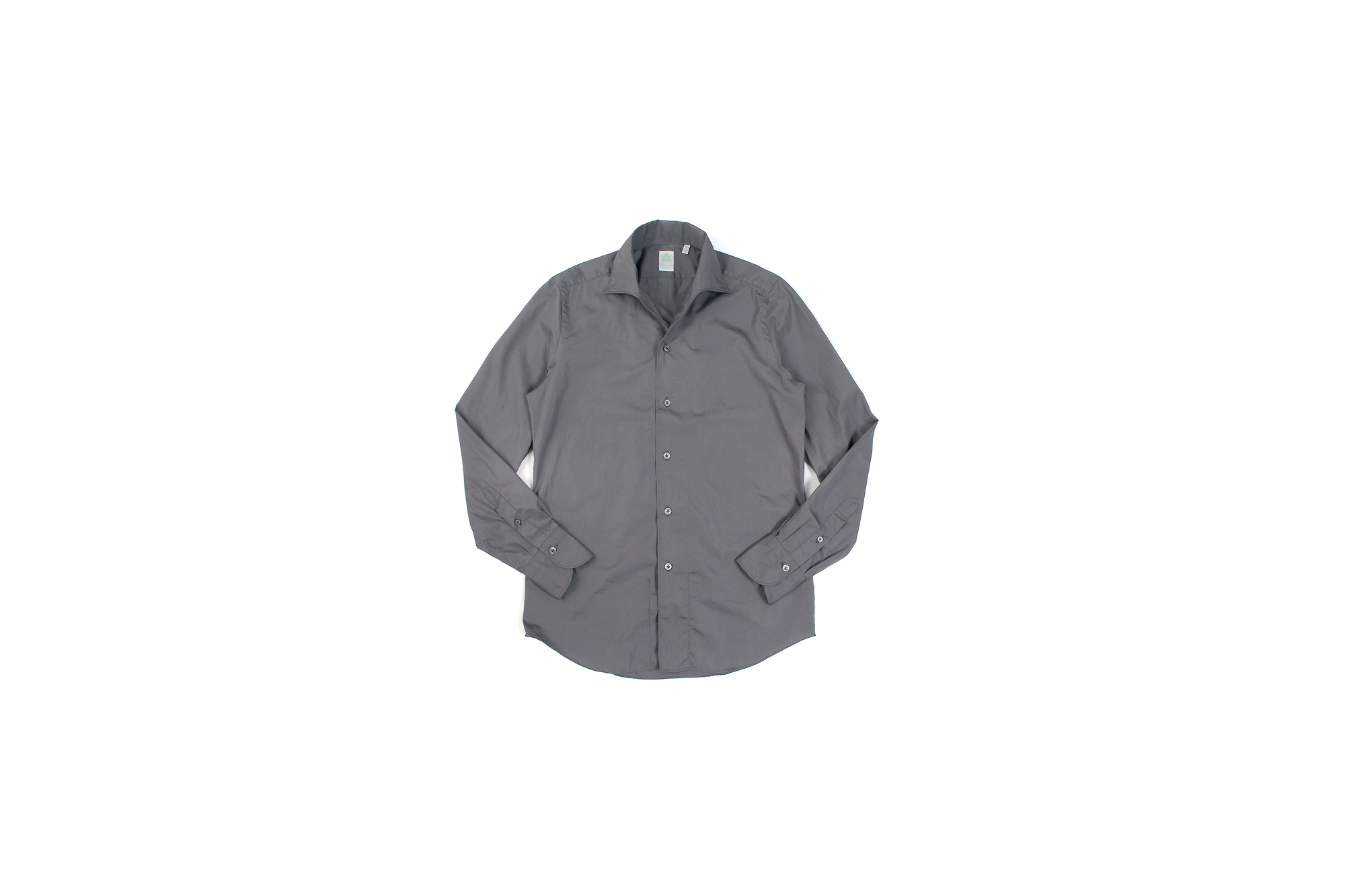 Finamore (フィナモレ) SEUL ITALIAN COLOR COTTON POPLIN SHIRTS コットンポプリン ワンピースカラー シャツ GRAY (グレー・42) made in italy (イタリア製) 2020 春夏新作 愛知 名古屋 altoediritto アルトエデリット