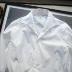 Finamore (フィナモレ) SEUL ITALIAN COLOR STRETCH COTTON SHIRTS ストレッチコットン ワンピースカラー シャツ WHITE (ホワイト・01) made in italy (イタリア製) 2020 春夏新作 【新色入荷しました】【フリー分発売開始】のイメージ