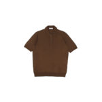 Gran Sasso (グランサッソ) Silk Knit Polo Shirt (シルクニットポロシャツ) SETA (シルク 100%) シルク ニット ポロシャツ GOLD (ゴールド・170) made in italy (イタリア製) 2020 春夏新作 【入荷しました】【フリー分発売開始】のイメージ