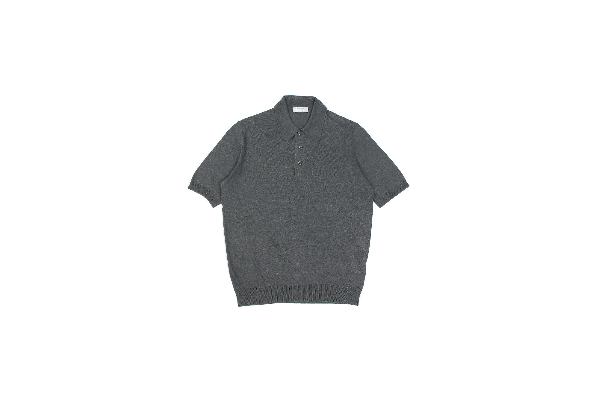 Gran Sasso (グランサッソ) Silk Knit Polo Shirt (シルクニットポロシャツ) SETA (シルク 100%) シルク ニット ポロシャツ GREY (グレー・097) made in italy (イタリア製) 2020 春夏新作 愛知 名古屋 altoediritto アルトエデリット 