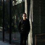 HERNO(ヘルノ) Monogram Jacket (モノグラム ジャケット) モノグラム × メッシュ リバーシブル ナイロン フードブルゾン BLACK (ブラック・9300) Made in italy (イタリア製) 2020 春夏新作のイメージ