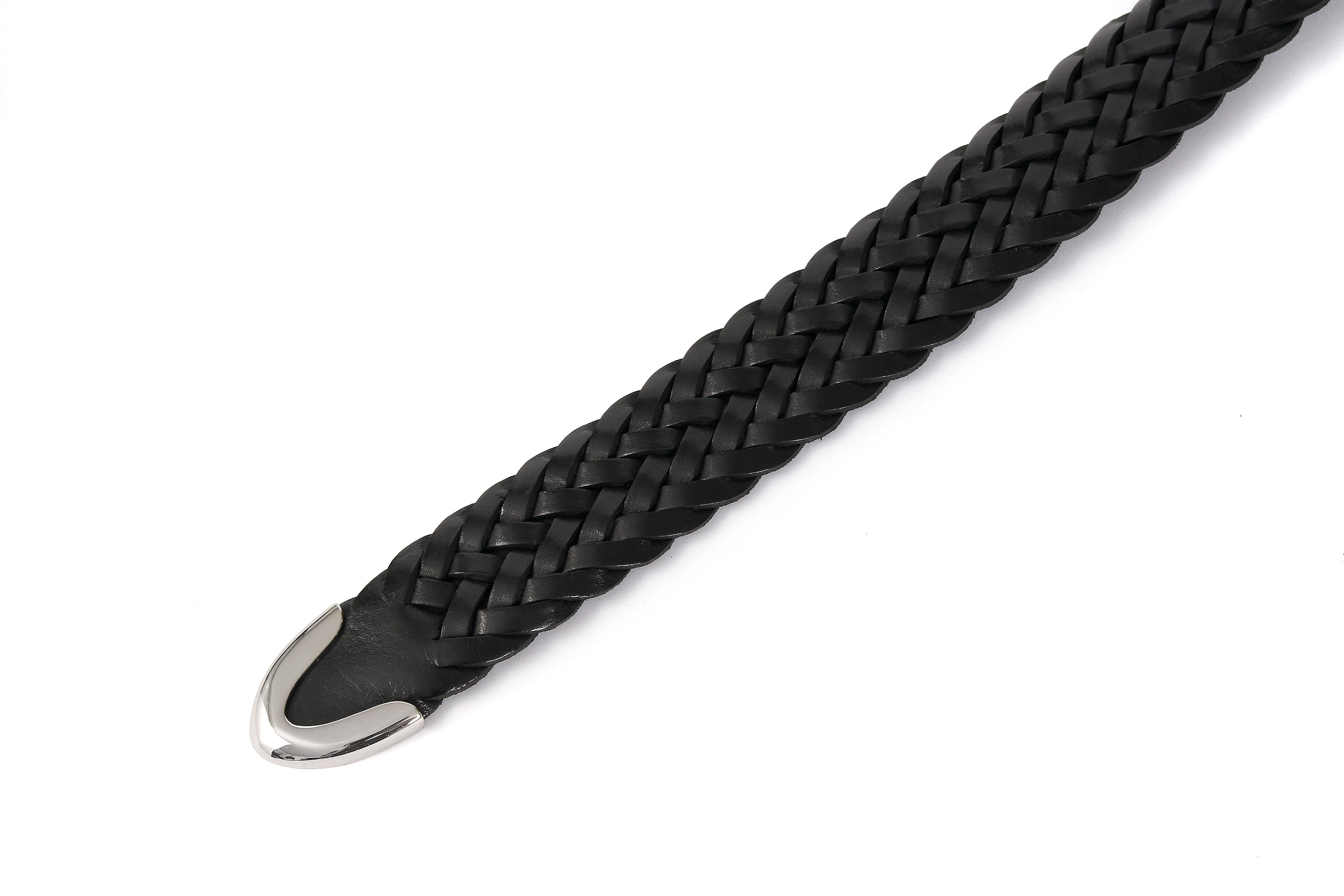 J&M DAVIDSON (ジェイアンドエムデヴィッドソン) ENVELOPE BUCKLE TIP END PLAITED BELT 30MM (エンベロープバックルチップエンドプレーテッドベルト 30mm) COWHIDE LEATHER (カウハイドレザー) プンターレ メッシュベルト BLACK (ブラック・999) Made in spain (スペイン製) 2020 春夏新作 jandmdavidson 愛知 名古屋 altoediritto アルトエデリット レザーベルト