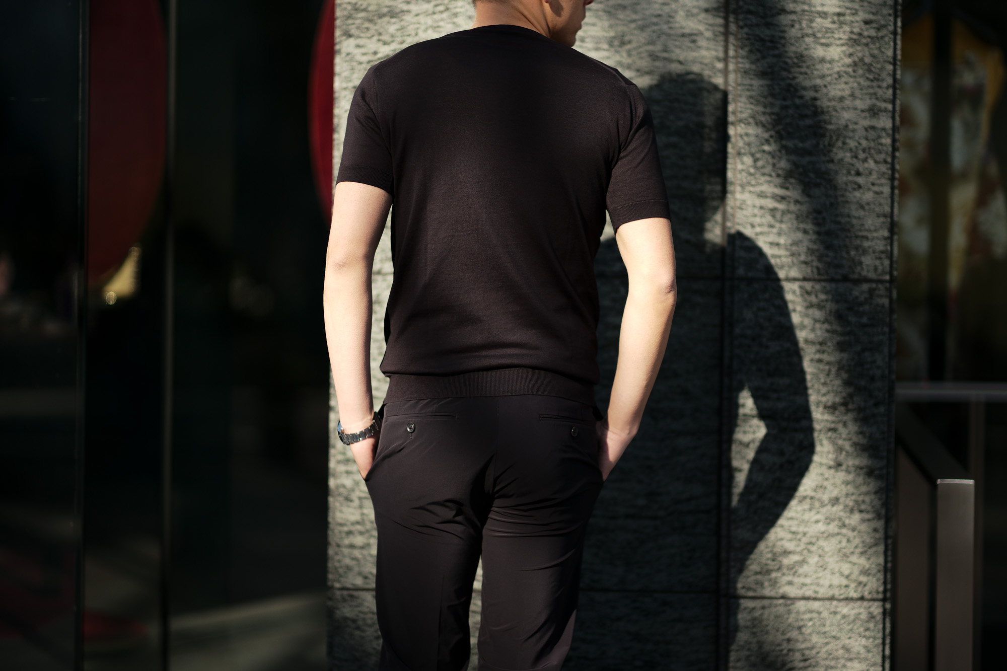 JOHN SMEDLEY(ジョンスメドレー) BELDEN (ベルデン) SEA ISLAND COTTON (シーアイランドコットン) ショートスリーブ コットンニット Tシャツ BLACK (ブラック) Made in England (イギリス製) 2020 春夏新作  愛知 名古屋 altoediritto アルトエデリット