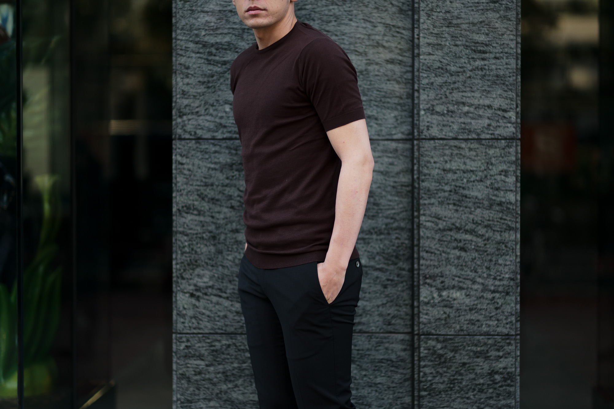 JOHN SMEDLEY(ジョンスメドレー) BELDEN (ベルデン) SEA ISLAND COTTON (シーアイランドコットン) ショートスリーブ コットンニット Tシャツ COFFEE BEAN (コーヒービーン) Made in England (イギリス製) 2020 春夏新作 愛知 名古屋 altoediritto アルトエデリット