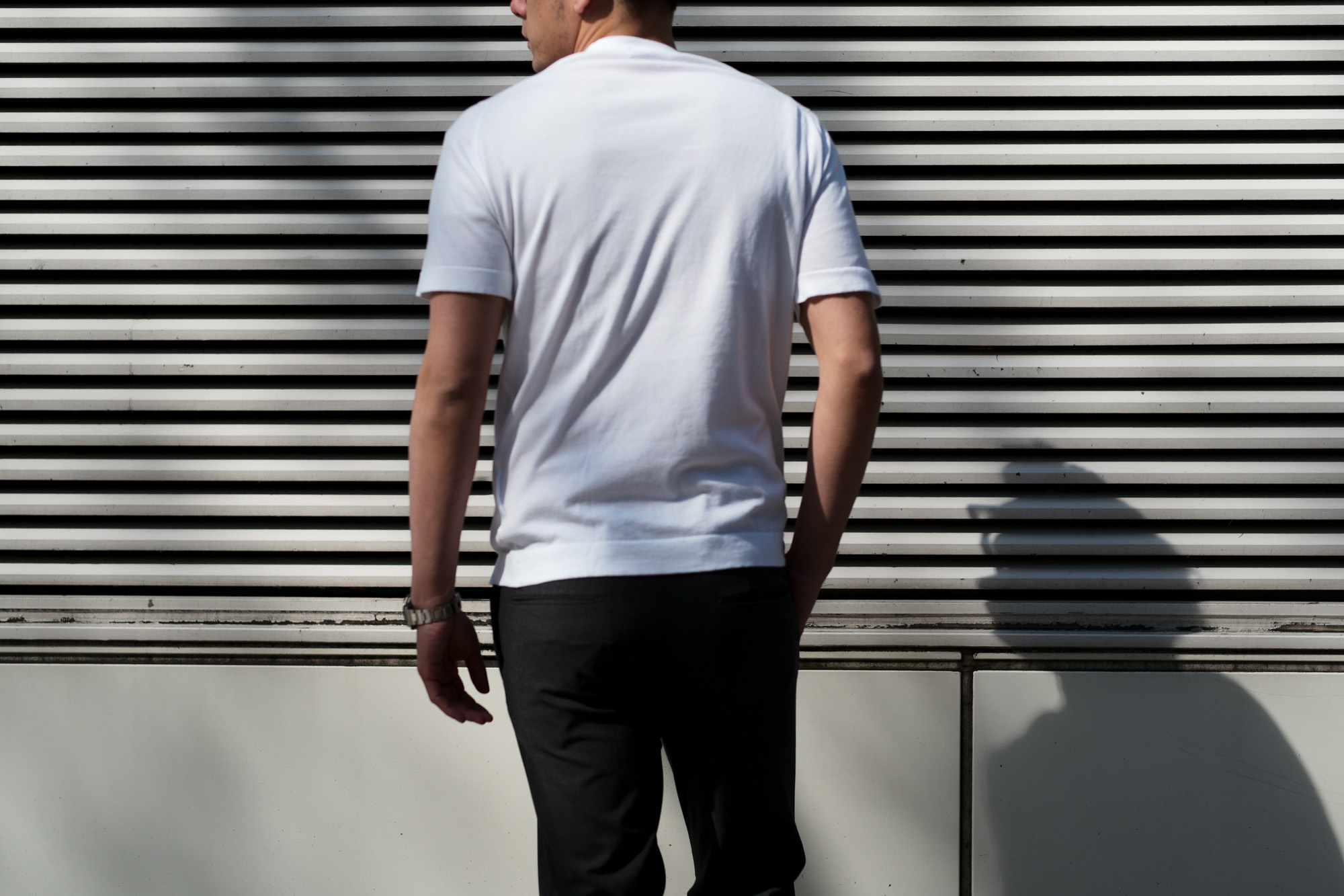 JOHN SMEDLEY(ジョンスメドレー) LORCA (ロルカ) SEA ISLAND COTTON (シーアイランドコットン) コットンニット Tシャツ WHITE (ホワイト) Made in England (イギリス製) 2020 春夏新作  愛知 名古屋 altoediritto アルトエデリット