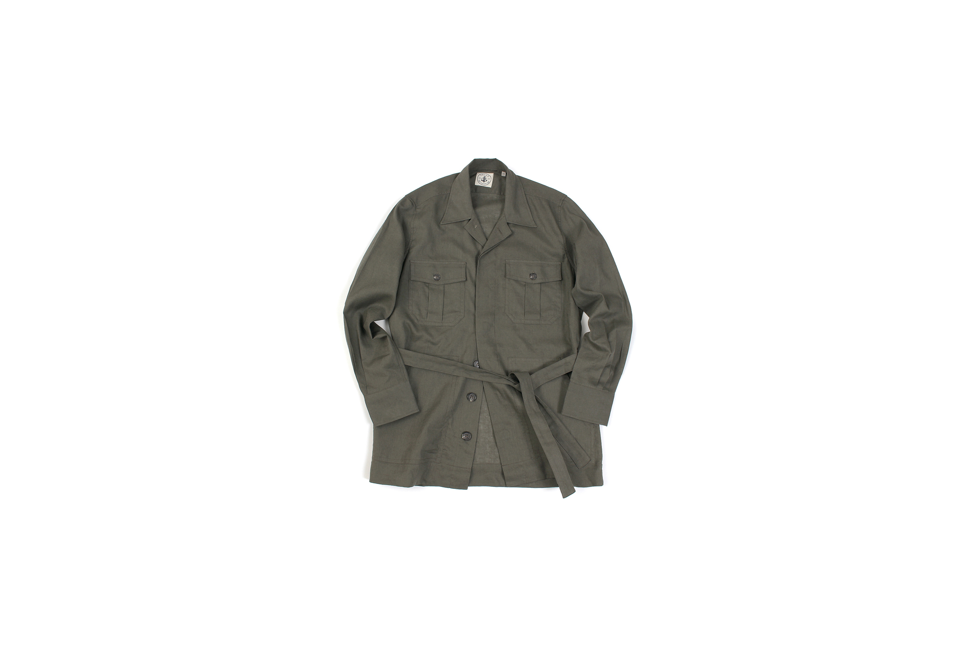 ORIAN (オリアン) LARMY リネンコットン サファリ ジャケット KHAKI (カーキ・75) Made in italy (イタリア製) 2020 春夏新作 【入荷しました】【フリー分発売開始】 愛知 名古屋 altoediritto アルトエデリット