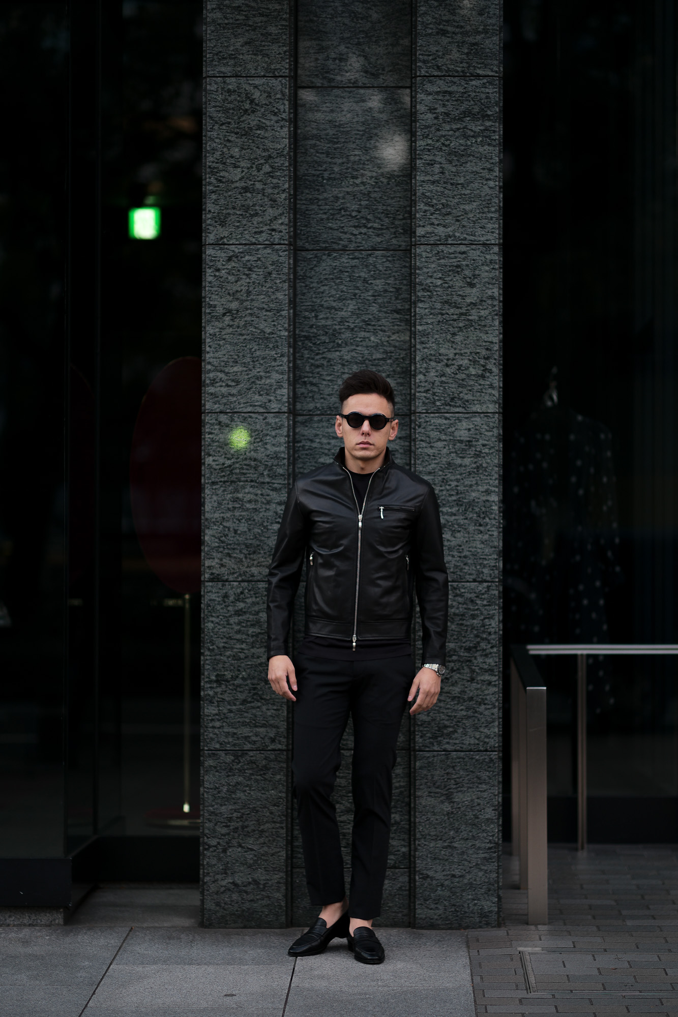 SILENCE(サイレンス) Single Leather Jacket (シングルレザー ジャケット) Goatskin Leather (ゴートスキンレザー) シングル ライダース ジャケット NERO (ブラック) Made in italy (イタリア製) 2020 春夏新作 愛知 名古屋 altoediritto アルトエデリット レザージャケット  