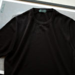 ZANONE(ザノーネ) Knit T-shirt (ニット Tシャツ) コットンニット Tシャツ BLACK (ブラック・Z3369) made in italy (イタリア製) 2020 春夏新作 【入荷しました】【フリー分発売開始】のイメージ