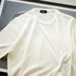 ZANONE(ザノーネ) Knit T-shirt (ニット Tシャツ) コットンニット Tシャツ WHITE (ホワイト・Z3372) made in italy (イタリア製) 2020 春夏新作   【入荷しました】【フリー分発売開始】のイメージ