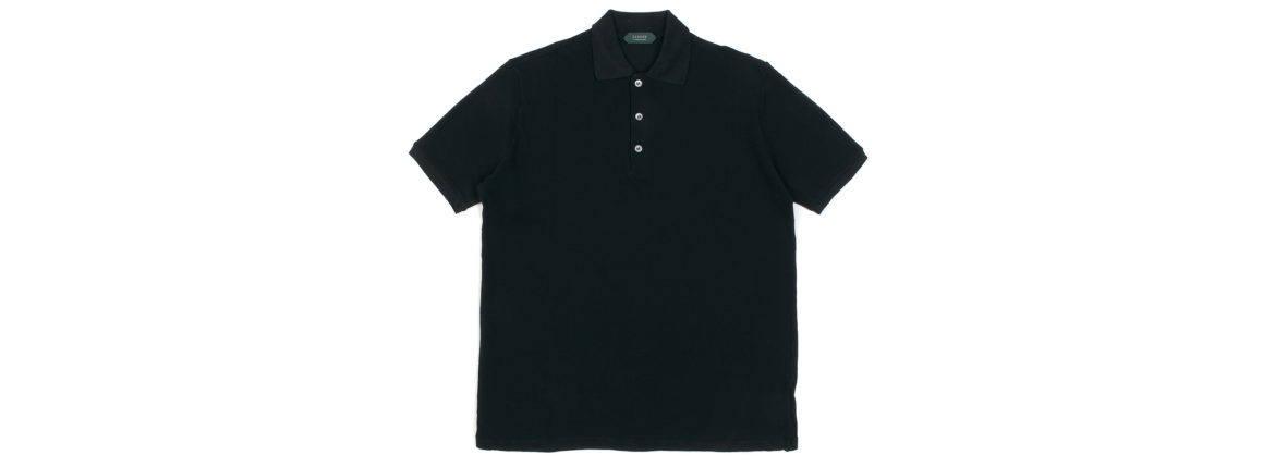 ZANONE(ザノーネ) Pique Polo Shirt ice cotton アイスコットン ピケポロシャツ BLACK (ブラック・Z0015) made in italy (イタリア製) 2020 春夏新作 愛知 名古屋 altoediritto アルトエデリット ポロシャツ