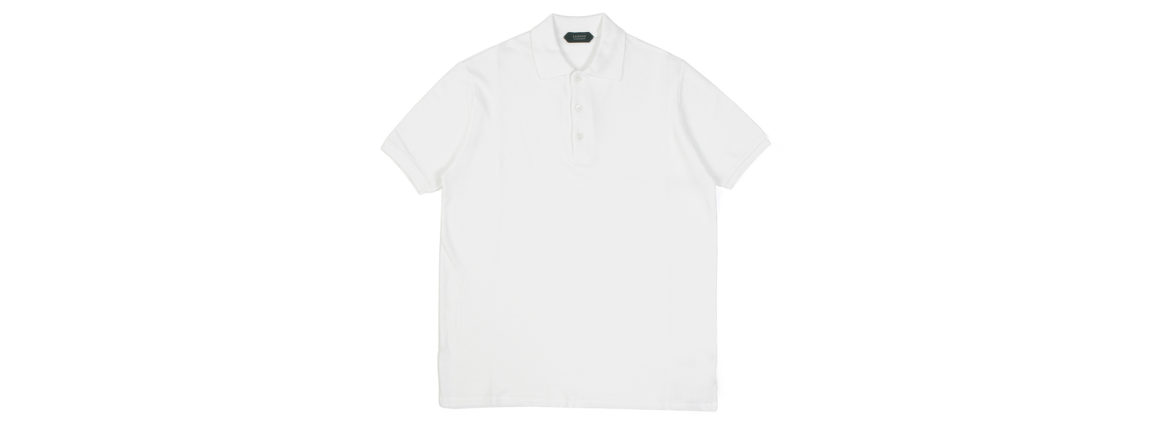 ZANONE(ザノーネ) Pique Polo Shirt ice cotton アイスコットン ピケポロシャツ WHITE (ホワイト・Z0001) made in italy (イタリア製) 2020 春夏新作 愛知 名古屋 altoediritto アルトエデリット ポロシャツ