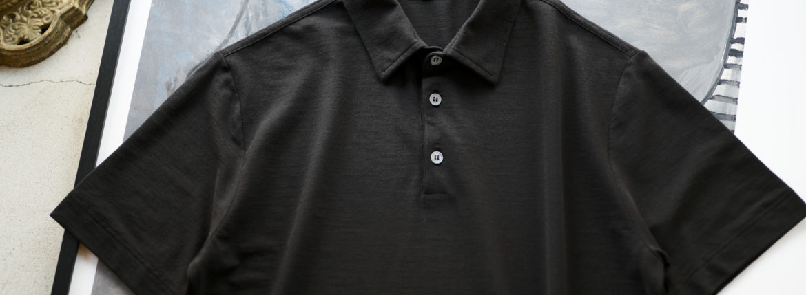 ZANONE(ザノーネ) Polo Shirt ice cotton アイスコットン ポロシャツ BLACK (ブラック・Z0015) made in italy (イタリア製) 2020春夏新作 愛知 名古屋 altoediritto アルトエデリット