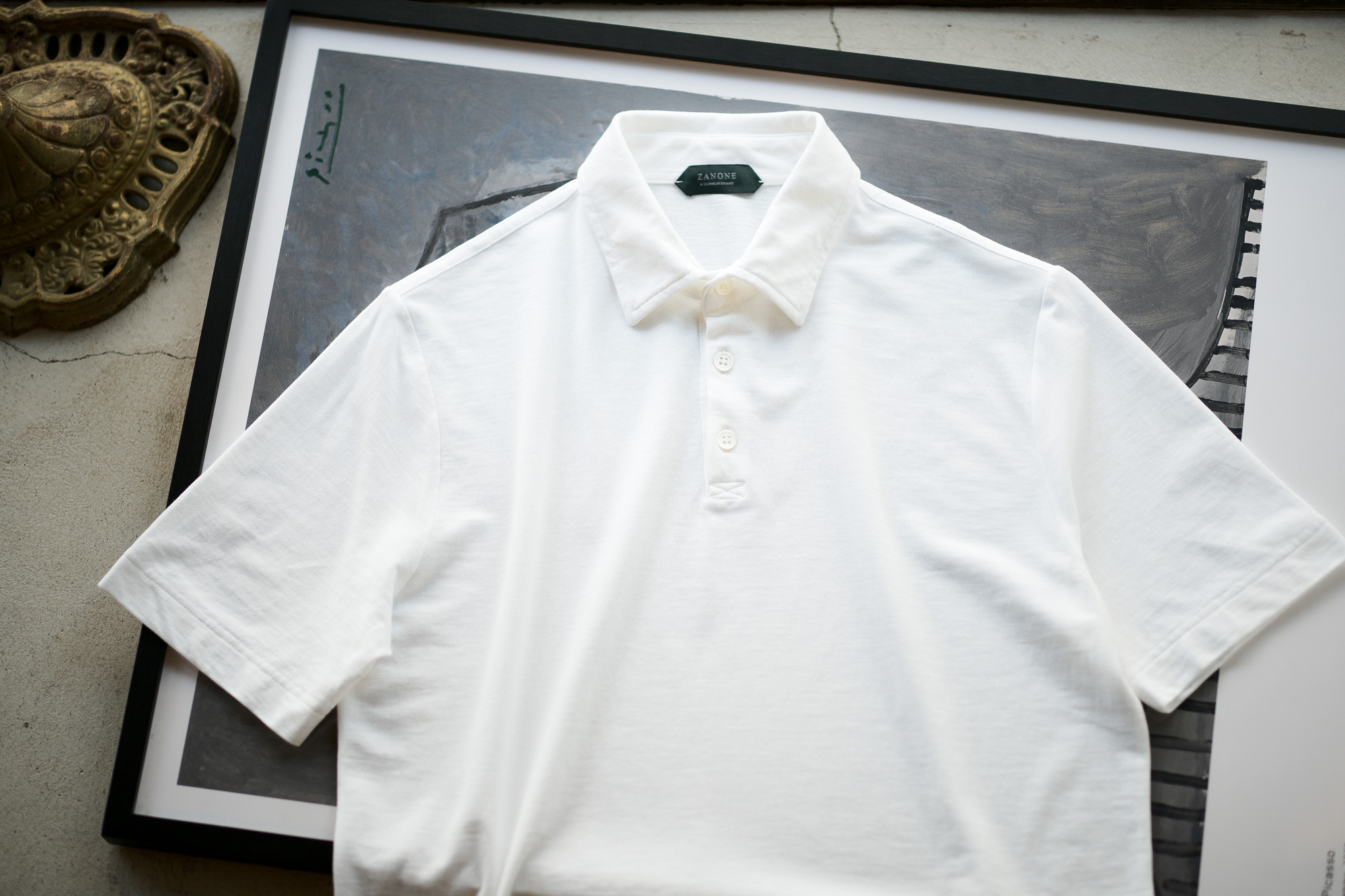ZANONE(ザノーネ) Polo Shirt ice cotton アイスコットン ポロシャツ WHITE (ホワイト・Z0001) made in italy (イタリア製) 2020春夏新作 愛知 名古屋 altoediritto アルトエデリット