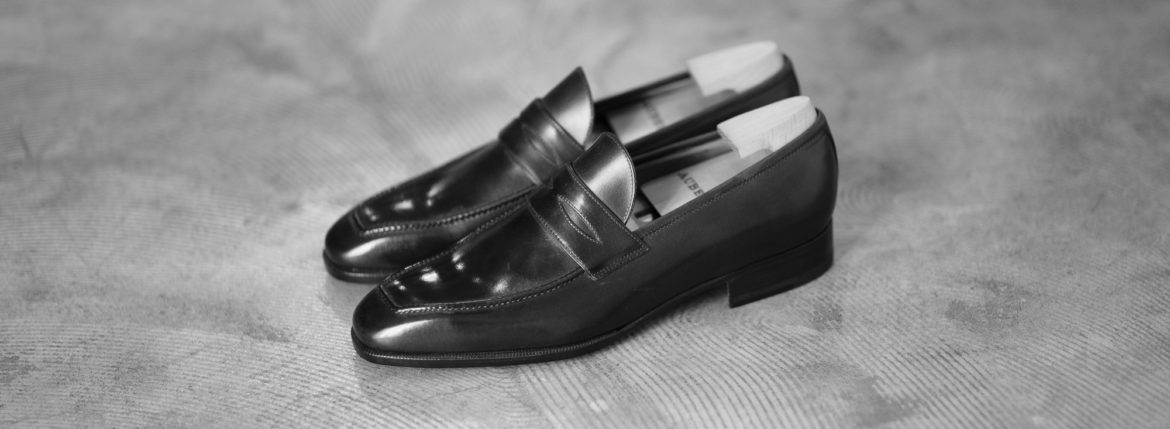 AUBERCY // "LUPIN" 3565 Coin Loafer Nero 2020AW オーベルシー ルパン ヴィッテロレザー カーフレザー コインローファー ブラック ローファー ドレスシューズ 日本代理店 愛知 名古屋 altoediritto アルトエデリット