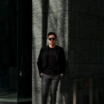 cuervo bopoha (クエルボ ヴァローナ) Sartoria Collection (サルトリア コレクション) Lobb (ロブ) Dominique France (ドミニック フランス) CALEDONIAN FEATHER (カレドニアン フェザー) EXCELLENT WOOL × KID MOHAIR ウールモヘア シャリック サマージャケット BLACK (ブラック) MADE IN JAPAN (日本製) 2020 【Special Special Special Model】【ご予約開始】のイメージ