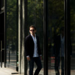 cuervo bopoha (クエルボ ヴァローナ) Sartoria Collection (サルトリア コレクション) Lobb (ロブ) Summer Jersey Jacket サマージャージー 3B ジャケット NAVY (ネイビー) MADE IN JAPAN (日本製) 2020 春夏 【ご予約受付中】のイメージ