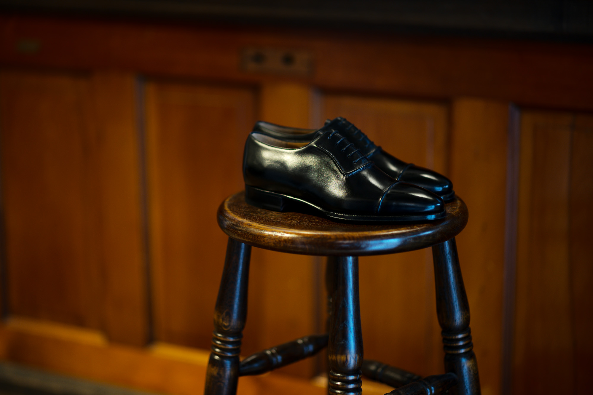 ENZO BONAFE (エンツォボナフェ) ART.3998 mod Straight Tip Shoes Du Puy Vitello デュプイ社ボックスカーフ ストレートチップシューズ NERO (ブラック) made in italy (イタリア製) 2020 春夏新作 【Special Model】【Alto e Diritto 別注】